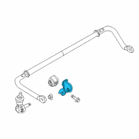 OEM 2013 Ford C-Max Stabilizer Bar Bracket Diagram - CV6Z-5486-B