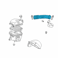 OEM 2009 Lexus IS350 Hose, Air Cleaner Diagram - 17881-31090