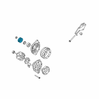 OEM 2015 Hyundai Veloster Pulley-Generator Diagram - 37320-2B000