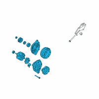 OEM 2015 Kia Forte Reman Alternator Diagram - 373002E300RU