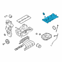 OEM 2010 Nissan Sentra Cover Assembly - Valve Rocker Diagram - 13264-ET00B