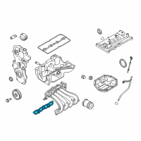 OEM 2012 Nissan Cube Gasket-Manifold Diagram - 14035-EL00A