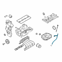 OEM 2016 Nissan NV200 Guide-Oil Level Diagram - 11150-ZJ80A