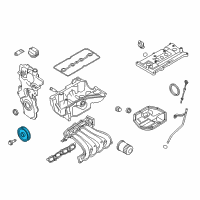 OEM 2013 Nissan Sentra Pulley-Crankshaft Diagram - 12303-EN20C