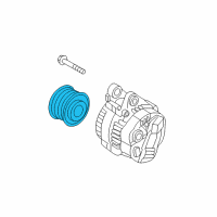 OEM 2016 Hyundai Santa Fe Sport Pulley-Generator Diagram - 37322-2G500