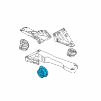 OEM BMW 325xi Gearbox Mount Diagram - 22-31-6-773-125