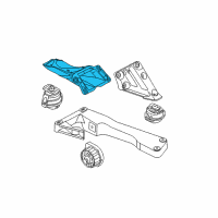 OEM 2008 BMW 528i Engine Mount Bracket Right Diagram - 22-11-6-769-280