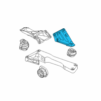 OEM BMW 535i Engine Motor Mount Bracket Left Diagram - 22-11-6-769-279