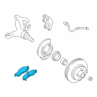 OEM 2000 Oldsmobile Bravada Pad Kit, Front Disc Brake Diagram - 19152030