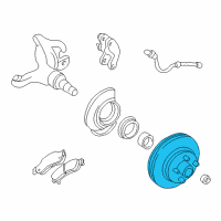 OEM 1993 Oldsmobile Bravada Front Brake Rotor Assembly Diagram - 19202728