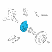 OEM 1995 Chevrolet Blazer Shield, Front Brake Diagram - 15725356