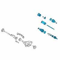 OEM Cadillac Escalade EXT Axle Assembly Diagram - 22789359