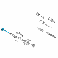 OEM 2010 Chevrolet Tahoe Front Drive Axle Inner Shaft Diagram - 15801498