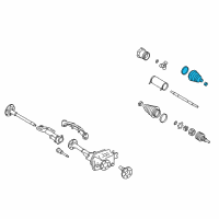 OEM 2020 Cadillac Escalade ESV Boot Kit, Front Wheel Drive Shaft Tri-Pot Joint Diagram - 19256072