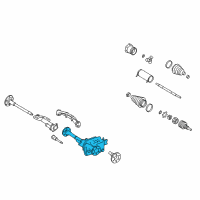 OEM Cadillac Escalade EXT Rear Axle Assembly (4.10 Ratio) Diagram - 19299848