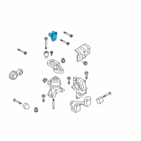 OEM 2007 Mercury Milan Strut Bracket Diagram - 6E5Z-6E042-DA