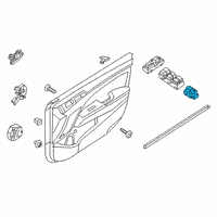 OEM 2020 Hyundai Elantra Switch Assembly-Mirror Remote Control Diagram - 93573-F2010-4X