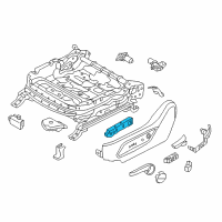 OEM Hyundai Switch Assembly-Power Front Seat LH Diagram - 88520-4Z010