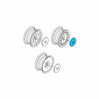 OEM Buick Park Avenue Wheel Trim CAP Diagram - 9593872