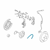 OEM 2007 Hyundai Tucson Tube-Hose To Rear Brake, LH Diagram - 58737-2E300