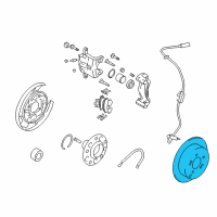 OEM 2008 Kia Sportage Disc-Rear Brake Diagram - 584113A300