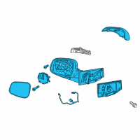 OEM 2014 Chevrolet Spark Mirror Assembly Diagram - 95260958