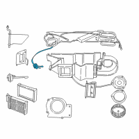 OEM 1999 Dodge Durango Heater Actuator Diagram - 4734716