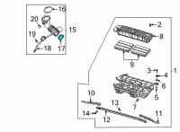 OEM 2019 Dodge Challenger Clamp-Hose Clamp Diagram - 5038782AA