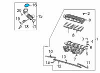 OEM Ram AIR CLEANER DUCT Diagram - 53011468AA