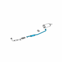 OEM 2005 Toyota Camry Intermed Pipe Diagram - 17420-0H010