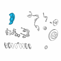 OEM 2010 Acura TSX Splash Guard, Front Diagram - 45255-TA0-A00