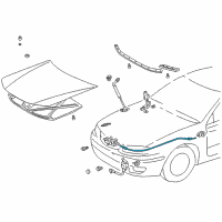 OEM 2003 Toyota Camry Release Cable Diagram - 53630-06030