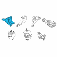 OEM Chevrolet Rear Mount Bracket Diagram - 20825885