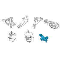 OEM 2012 Chevrolet Impala Transmission Mount Diagram - 20825887