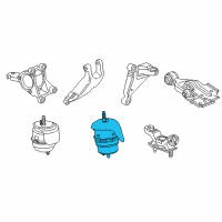 OEM 2016 Chevrolet Impala Limited Front Mount Diagram - 22857330