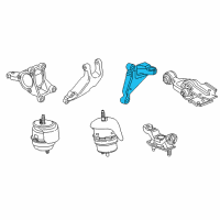 OEM 2013 Chevrolet Impala Front Mount Bracket Diagram - 20825891