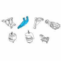 OEM 2016 Chevrolet Impala Limited Strut Bracket Diagram - 20825895