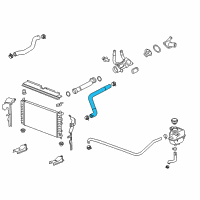 OEM Saturn Aura Lower Hose Diagram - 25822190