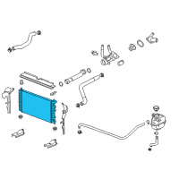 OEM 2009 Saturn Aura Radiator Diagram - 52495681