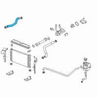 OEM 2009 Pontiac G6 Upper Hose Diagram - 25822191