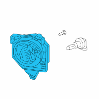 OEM Acura RDX Foglight Unit, Driver Side Diagram - 33951-STK-A01