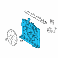 OEM 2016 Toyota Corolla Fan Shroud Diagram - 16711-0T131