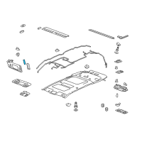 OEM 2022 GMC Acadia Interior Bulb Diagram - 13502343