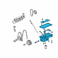 OEM Buick Rainier Oil Pan Diagram - 12613437