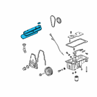 OEM GMC Envoy Valve Cover Diagram - 12637684