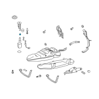 OEM 2011 Lexus LX570 Spacer, Fuel Pump Diagram - 23225-23010