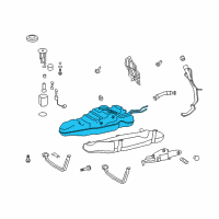 OEM Lexus LX570 Fuel Tank Sub-Assembly Diagram - 77001-60790