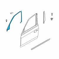 OEM 2004 BMW X3 Cover, Window Frame, Door Front Left Diagram - 51-10-3-330-209
