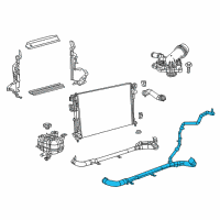 OEM Chrysler Voyager Hose-Radiator Outlet Diagram - 68217328AG