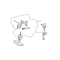 OEM Lexus GS460 Damper, Engine Mounting Diagram - 12351-38020